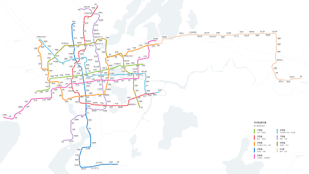 苏州地铁线路图