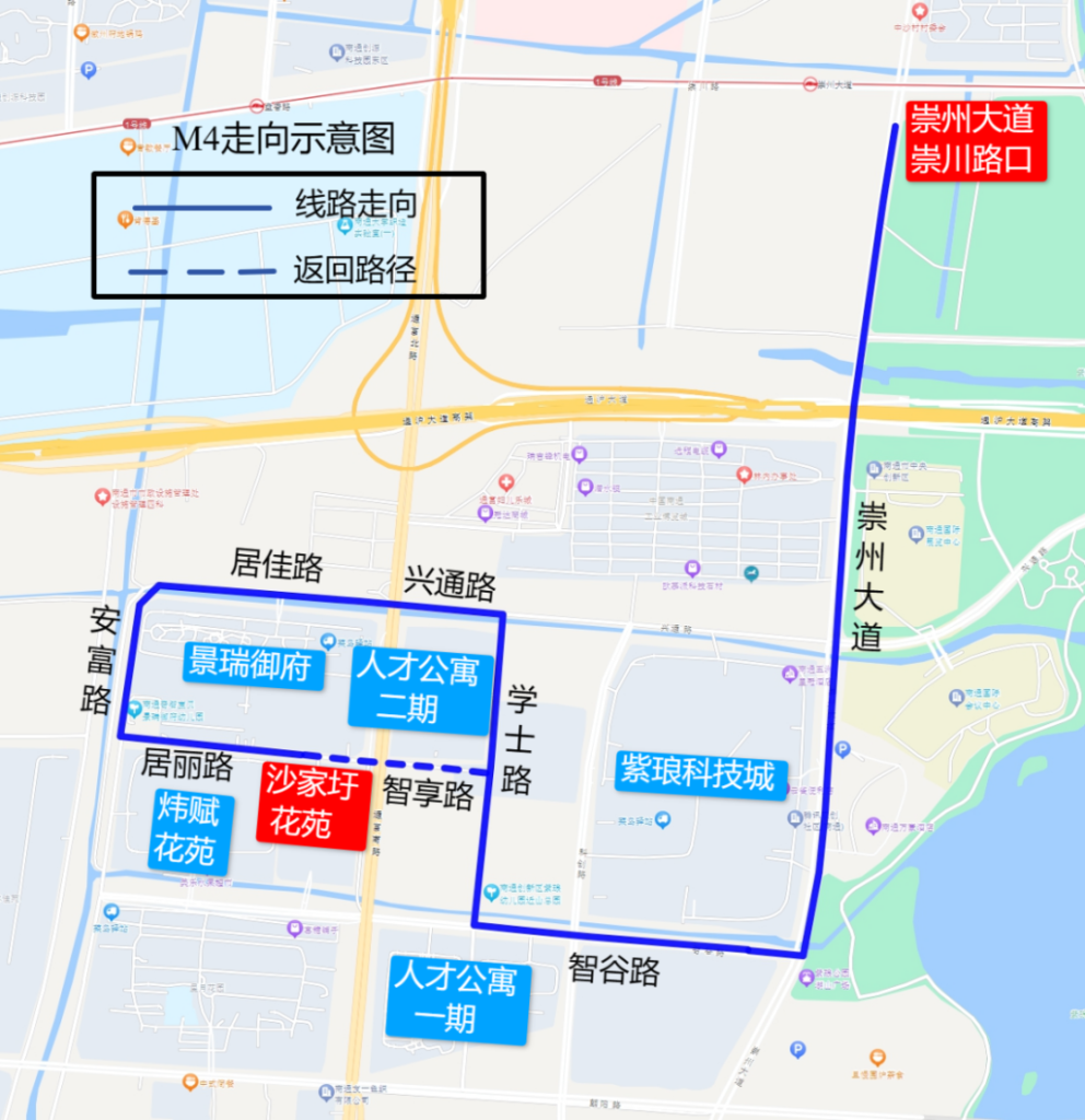 M4线路走向

